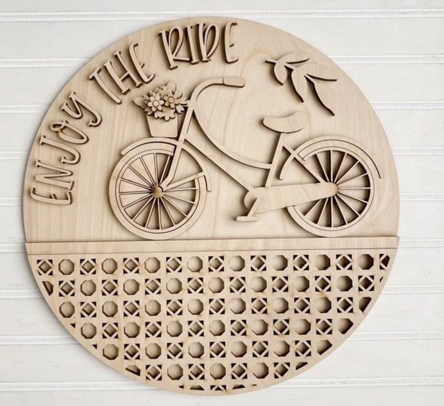 Enjoy the ride - bike - lattice