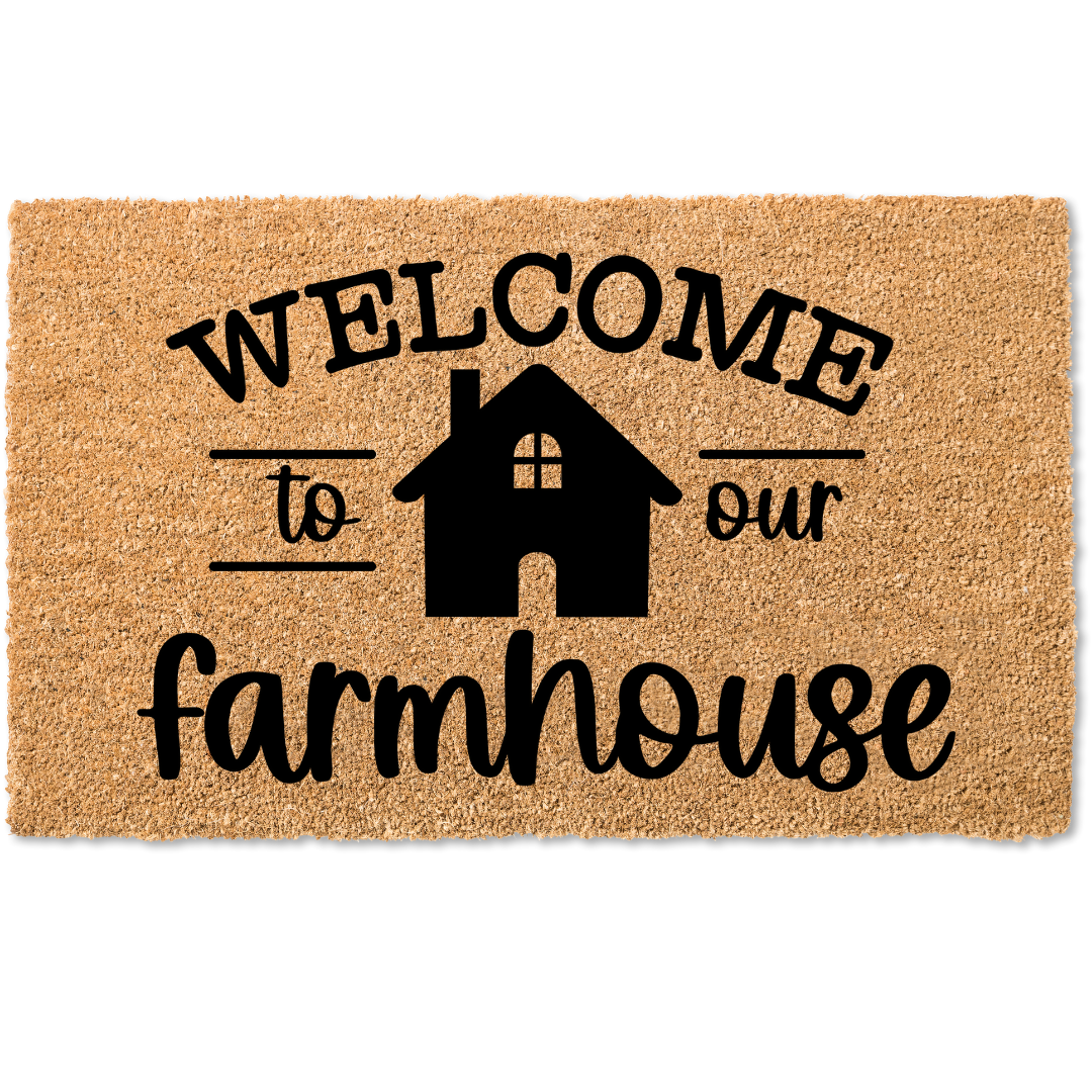 Welcome to our farmhouse door mat