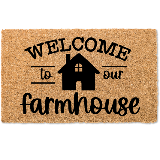 Welcome to our farmhouse door mat
