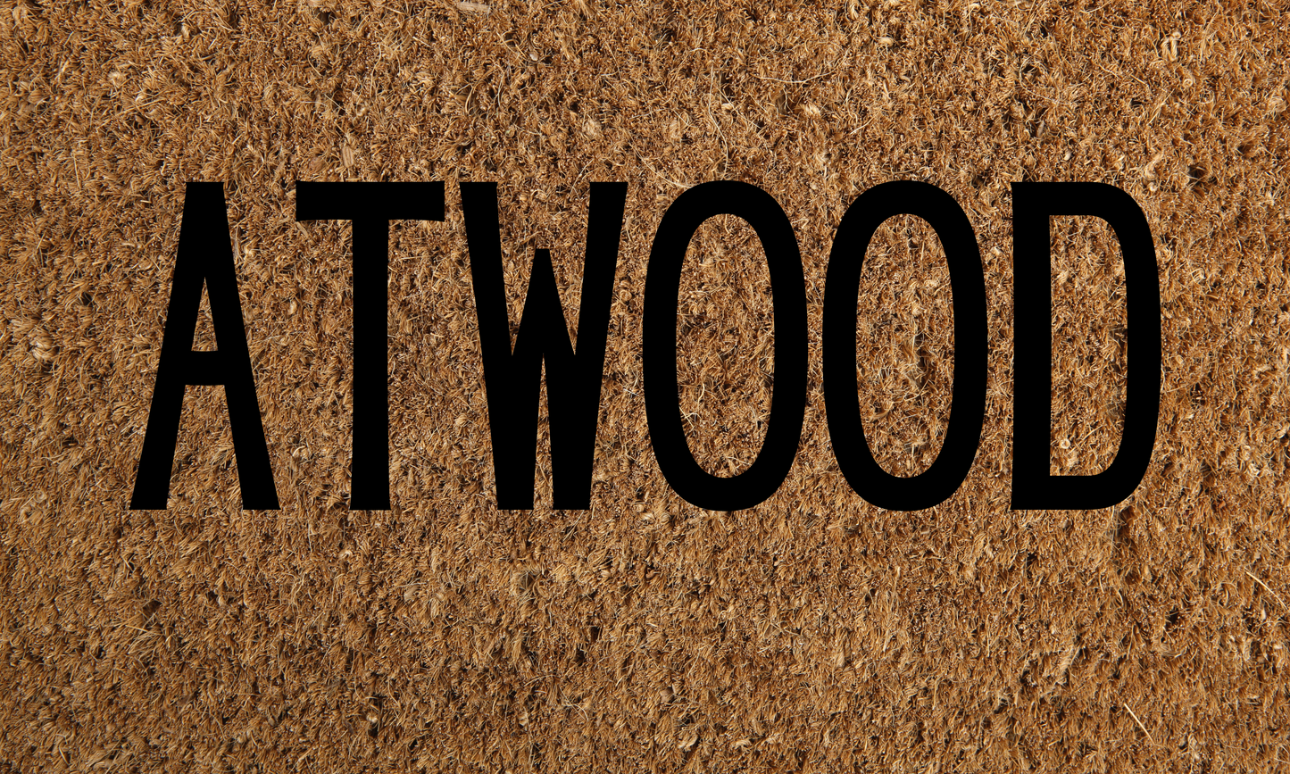 Modern Name door mat