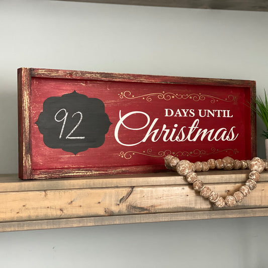 Days Until Christmas Sign