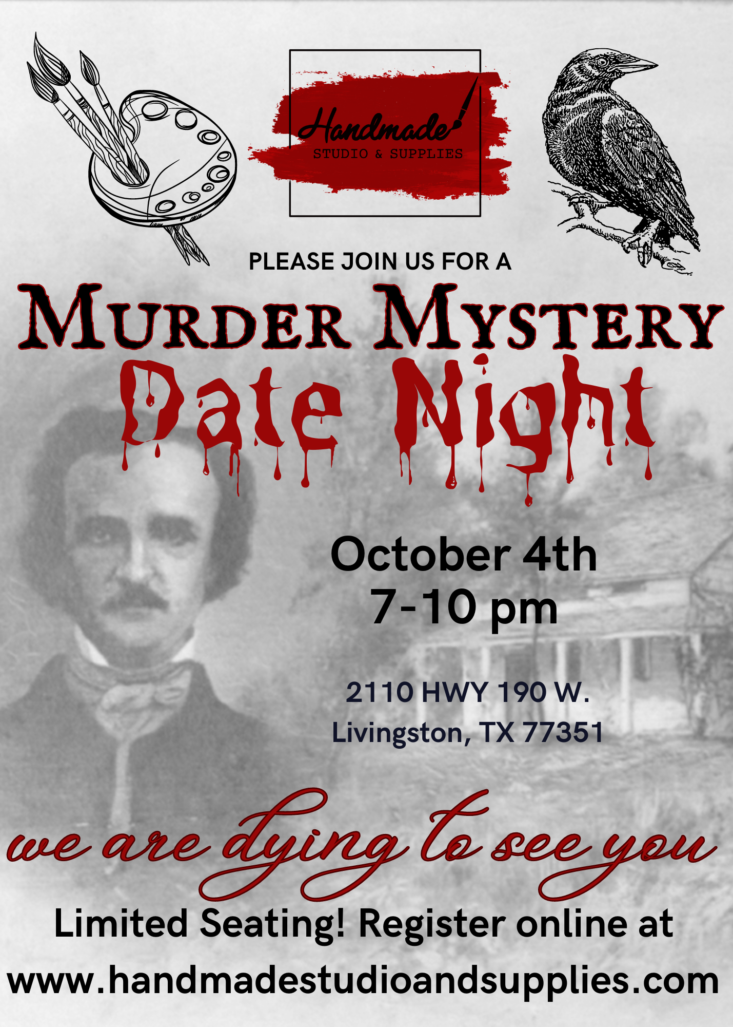 Murder Myster Date Night: Edgar Allan Poe Edition 10/4