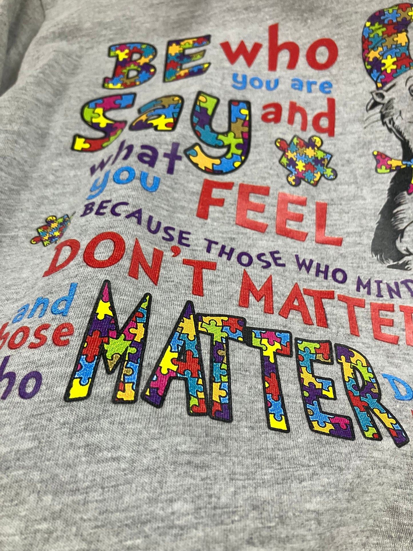 Be who you are.. Dr. Seuss 4T shirt