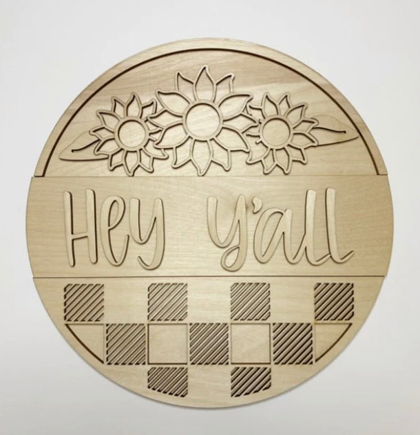 Hey y'all - checkered - sunflower - daisy - flower