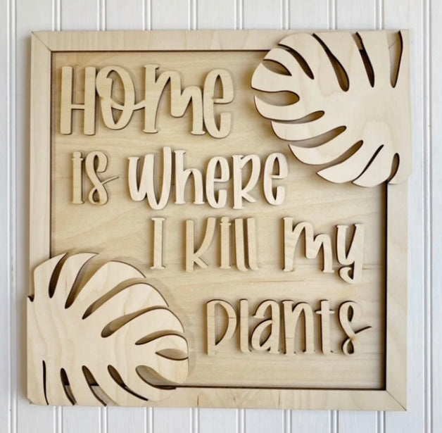 Home is where I kill my plants - monstera leaves