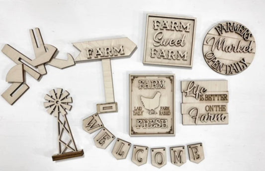 Farm sweet farm - tiered tray set