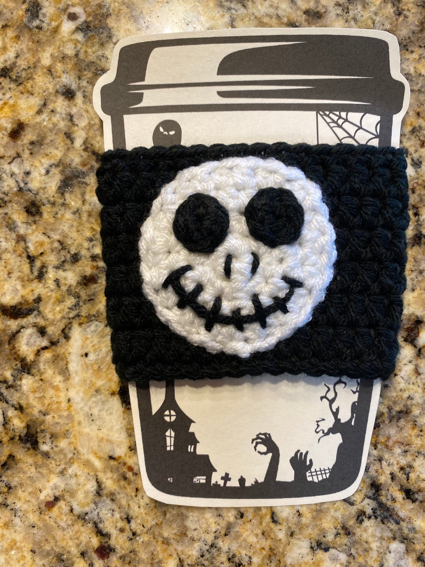 Halloween cup cozy