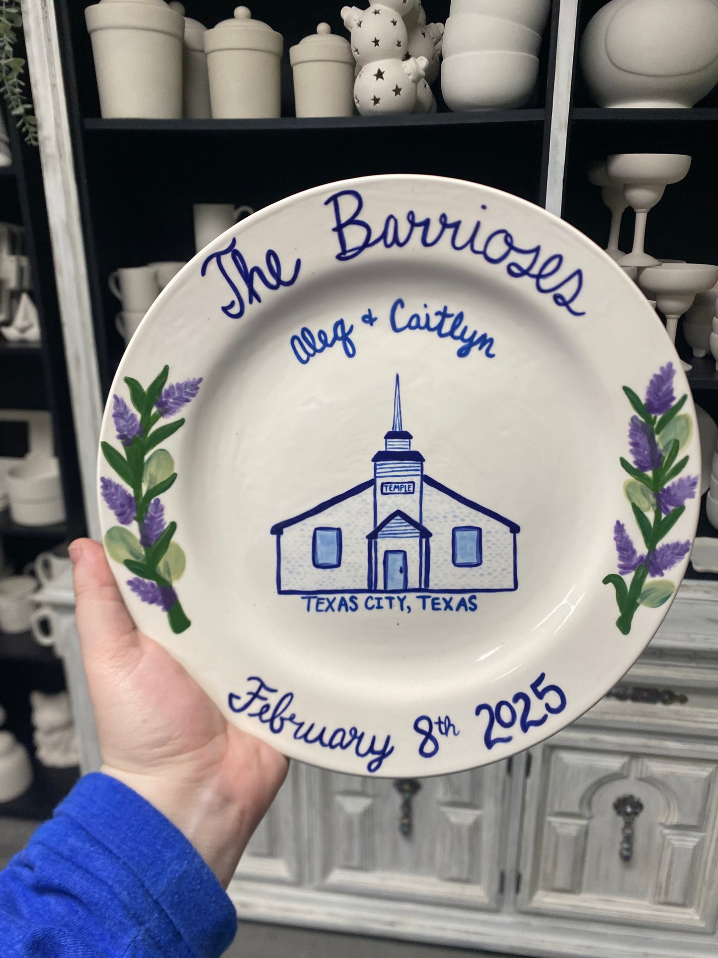 Custom Painted Wedding Venue Plate – A Lasting Keepsake