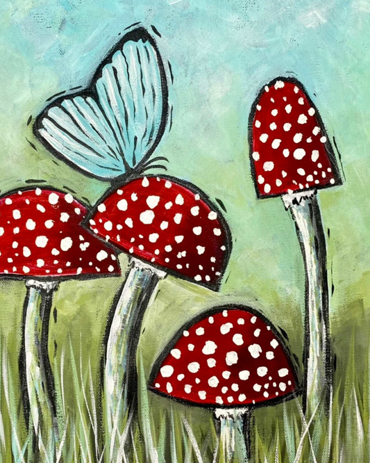 Mushroom Paint Class May 29 @1pm OR 6pm