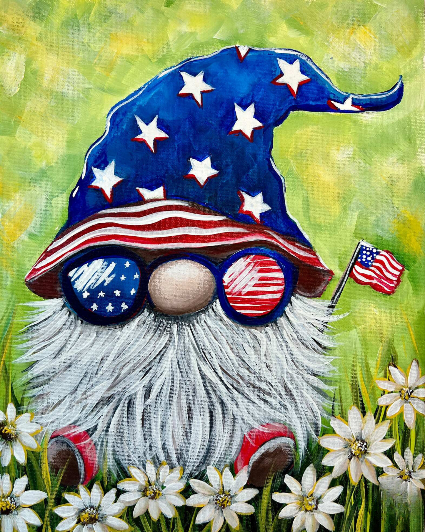 Patriotic Gnome Paint Class 6/28 1-4pm