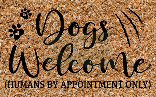 Dogs welcome - humans by appointment only