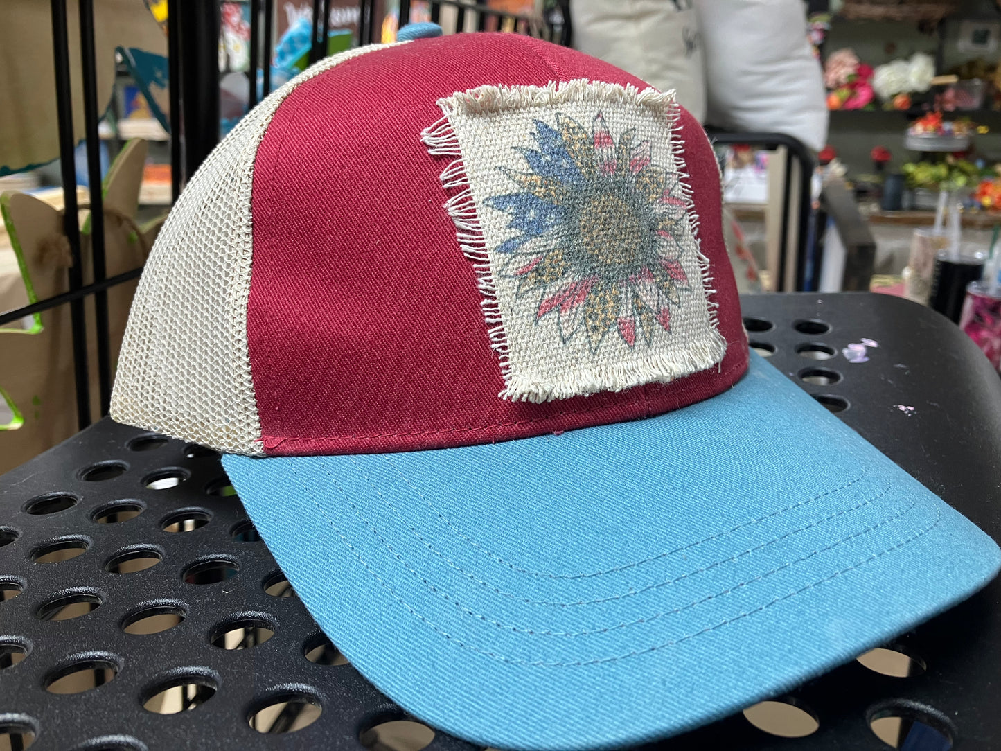 Patriotic Sunflower Baseball Hat