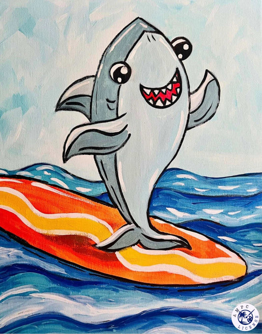 YOUTH Shark Paint Class 7/10 @1-3pm