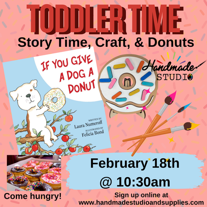 February - Toddler Times - Wednesdays @10:30am