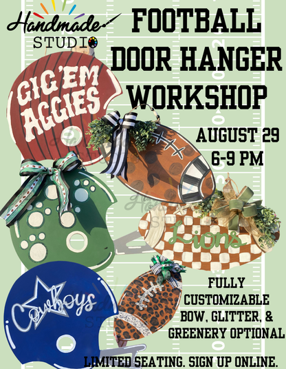 Football Door Hanger Workshop