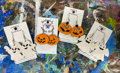Halloween - Handmade Polymer Clay Earrings