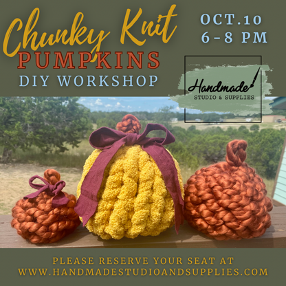 Chunky Knit Pumpkin Workshop