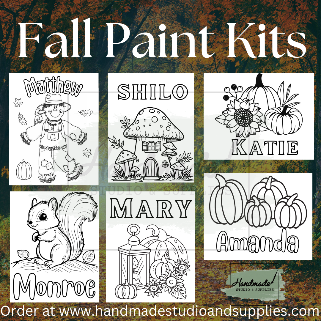 Personalized Fall Paint Kits