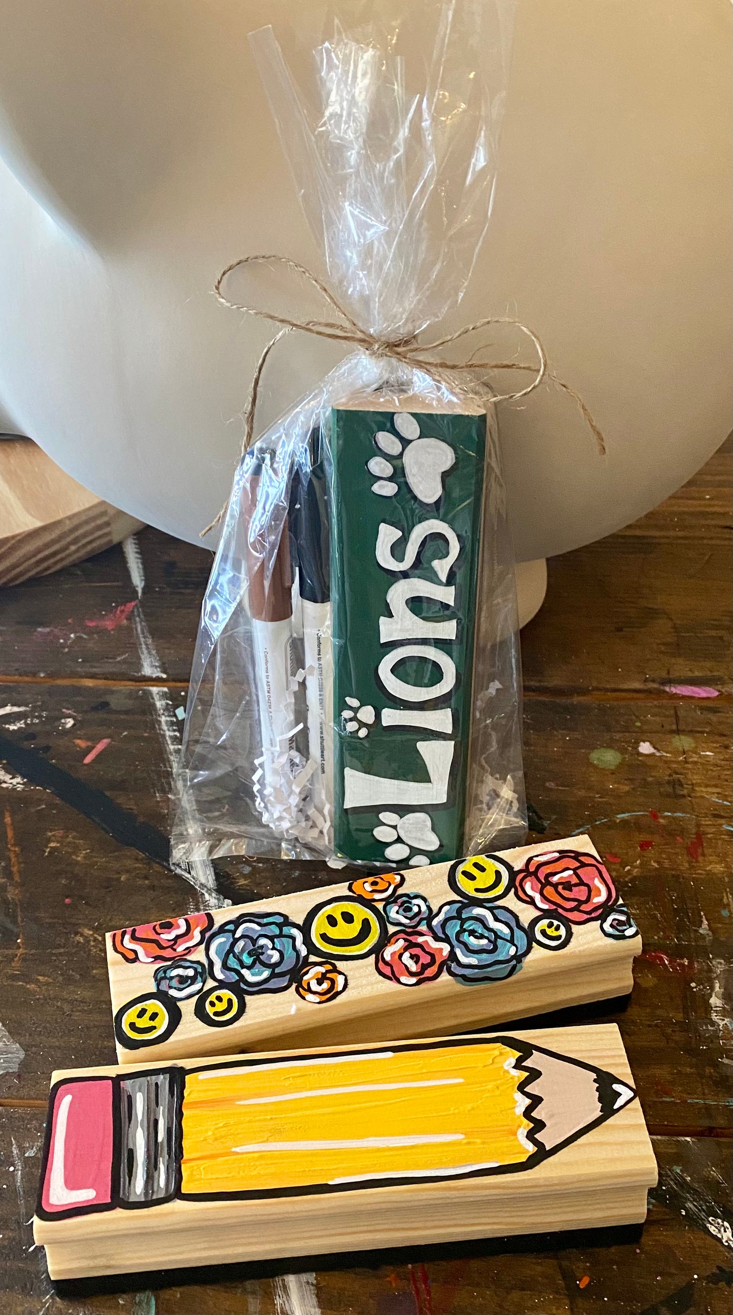 Personalized Hand Painted Eraser