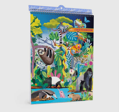 Jungle Sketchbook & Jumbo Crayon Set