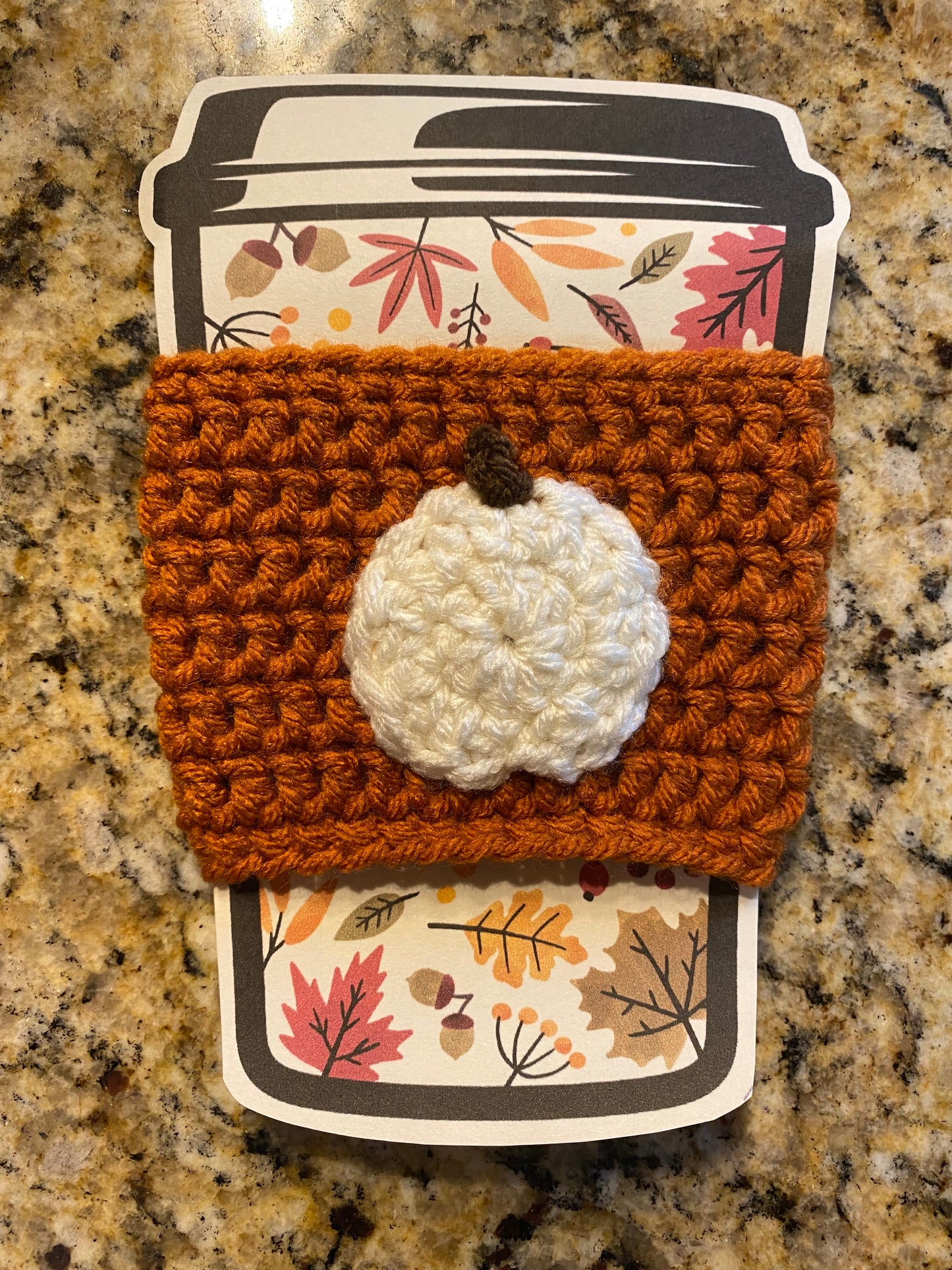 Fall cup cozy