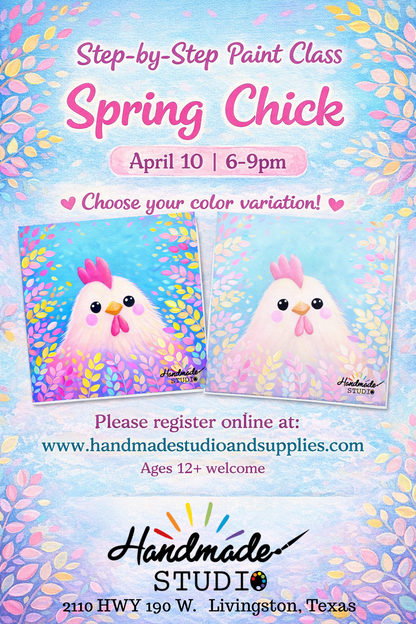 Spring Chick – Step-by-Step Paint Class