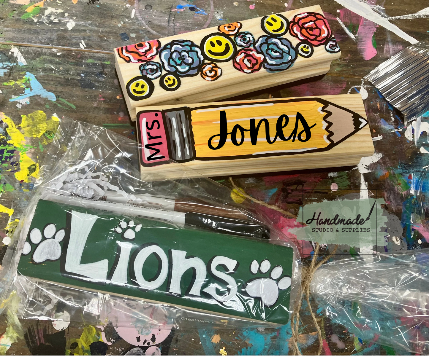 Personalized Hand Painted Eraser