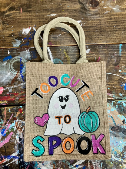 Painted Halloween Trick or Treat Bag