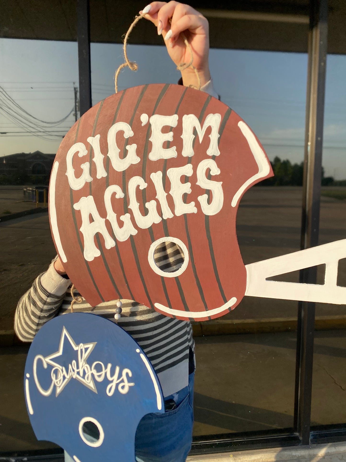 Custom Hand-Painted Door Hanger