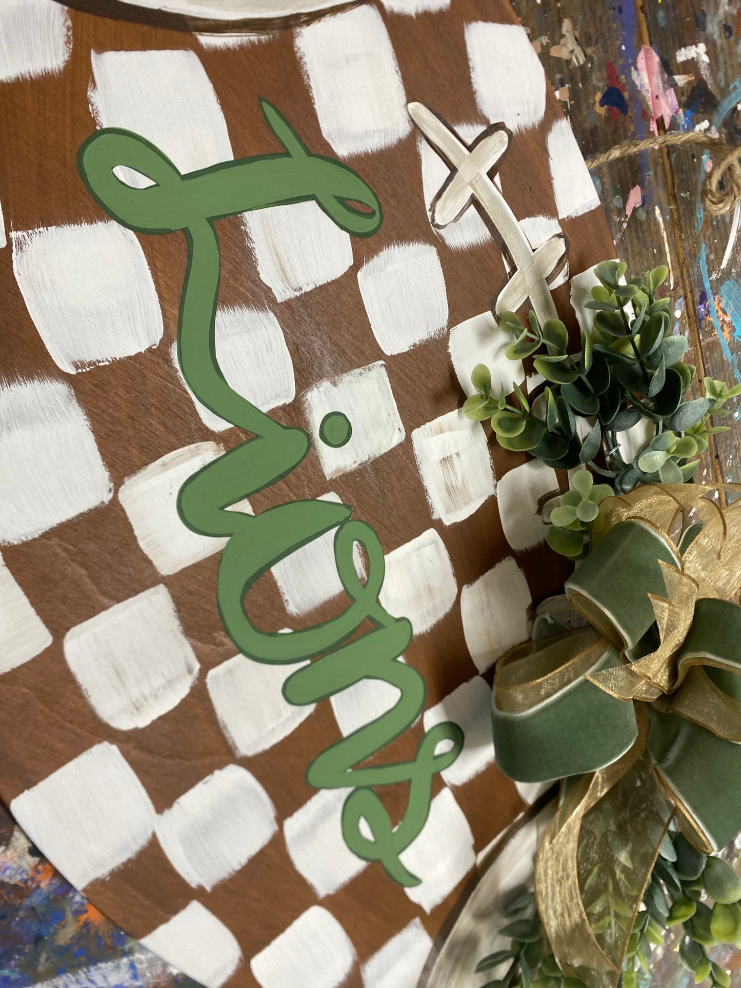 Custom Hand-Painted Door Hanger