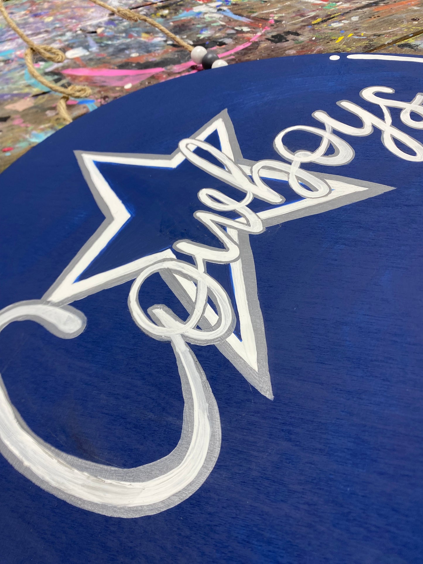 Custom Hand-Painted Door Hanger