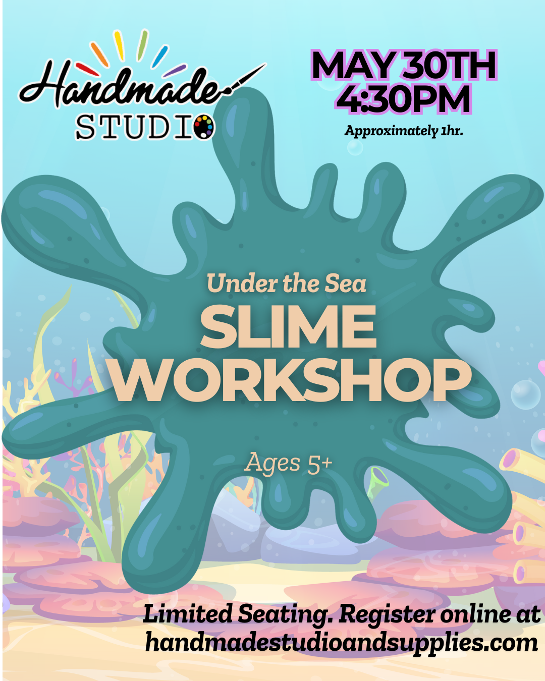 Youth Slime Workshop 5/30 @4:30pm