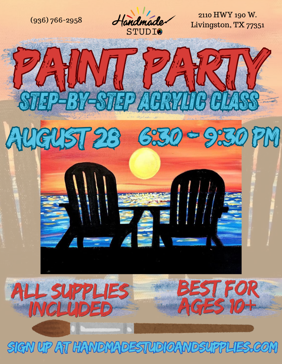 Lake Paint Party - August 28 @ 6:30pm