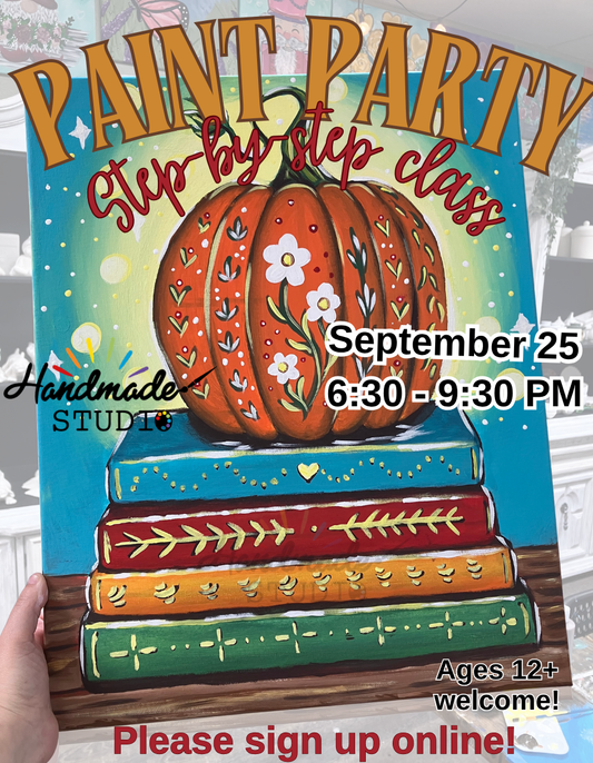 Fall Bookish - Paint Party September 25 @6:30pm