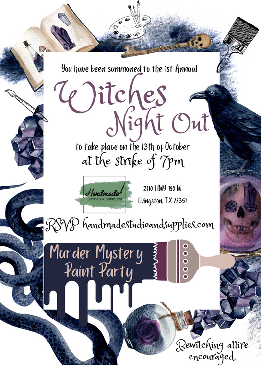 Witches Night Out - a murder mystery paint party 10/13 @7pm