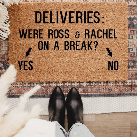 Deliveries: Were Ross & Rachel on a break?
