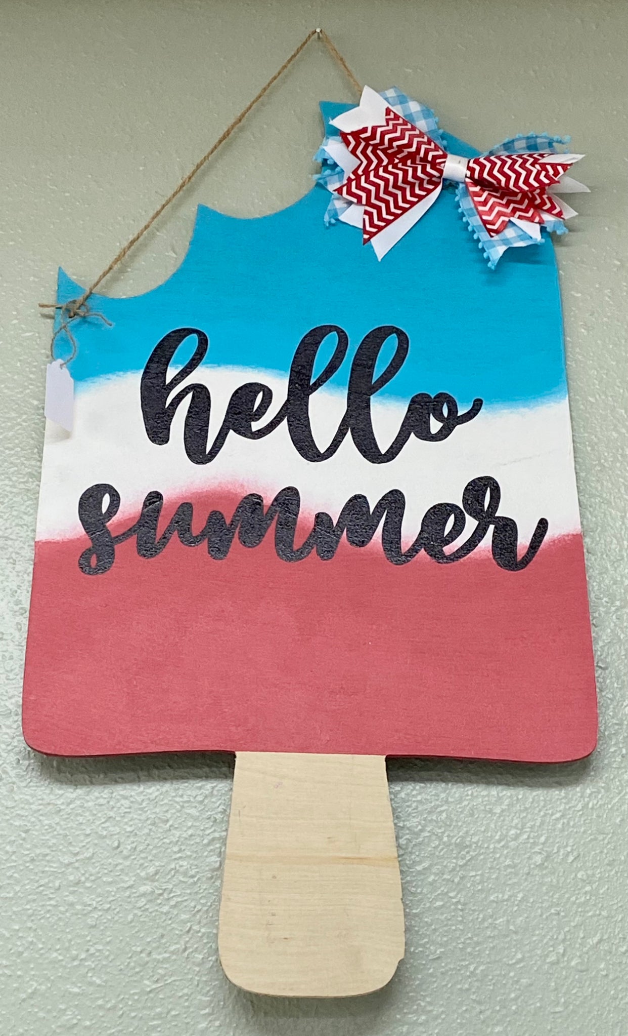 1/2 OFF** Hello summer pop sickle door hanger