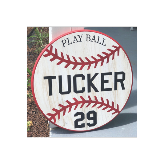 Personalized baseball decor